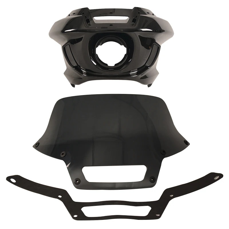 Motorcycle Culb Style ST Headlight Fairing with 6 Inch Windshield Bracket for  Softail FLXR FXLRS 2018 up